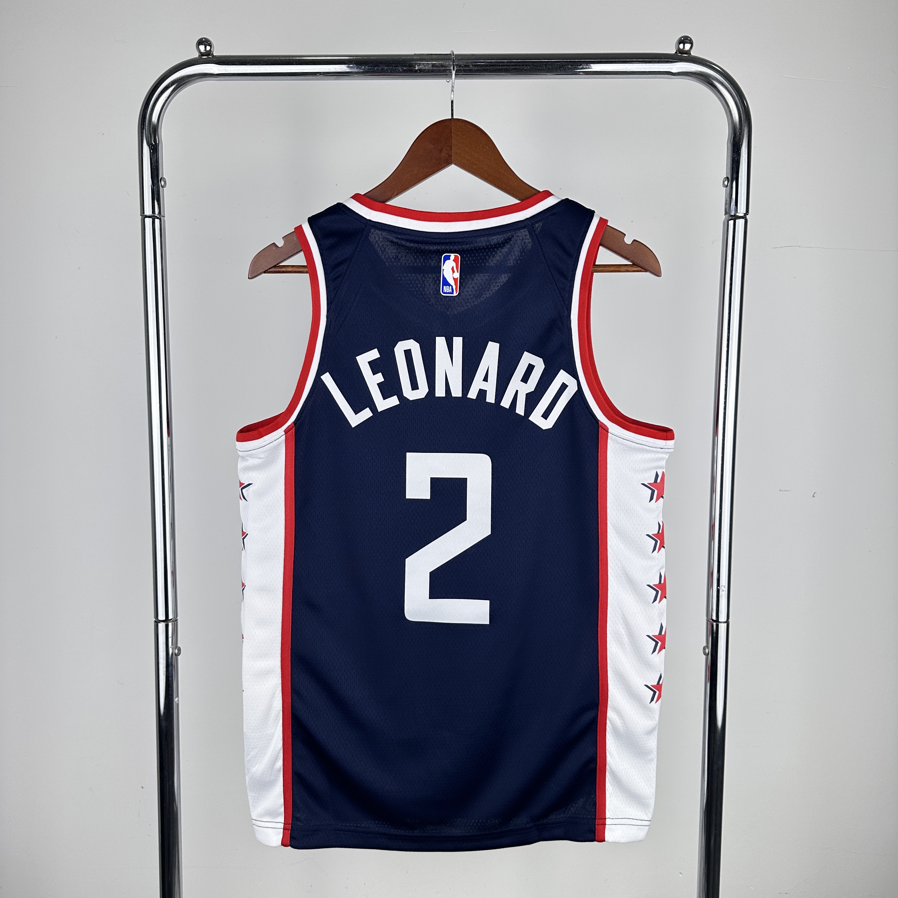 Men Los Angeles Clippers #2 Leonard Blue City Edition Nike 2024 NBA Jersey->->NBA Jersey